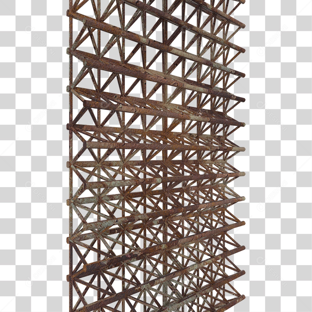 Estrutura de Ferro Metal PNG Transparente