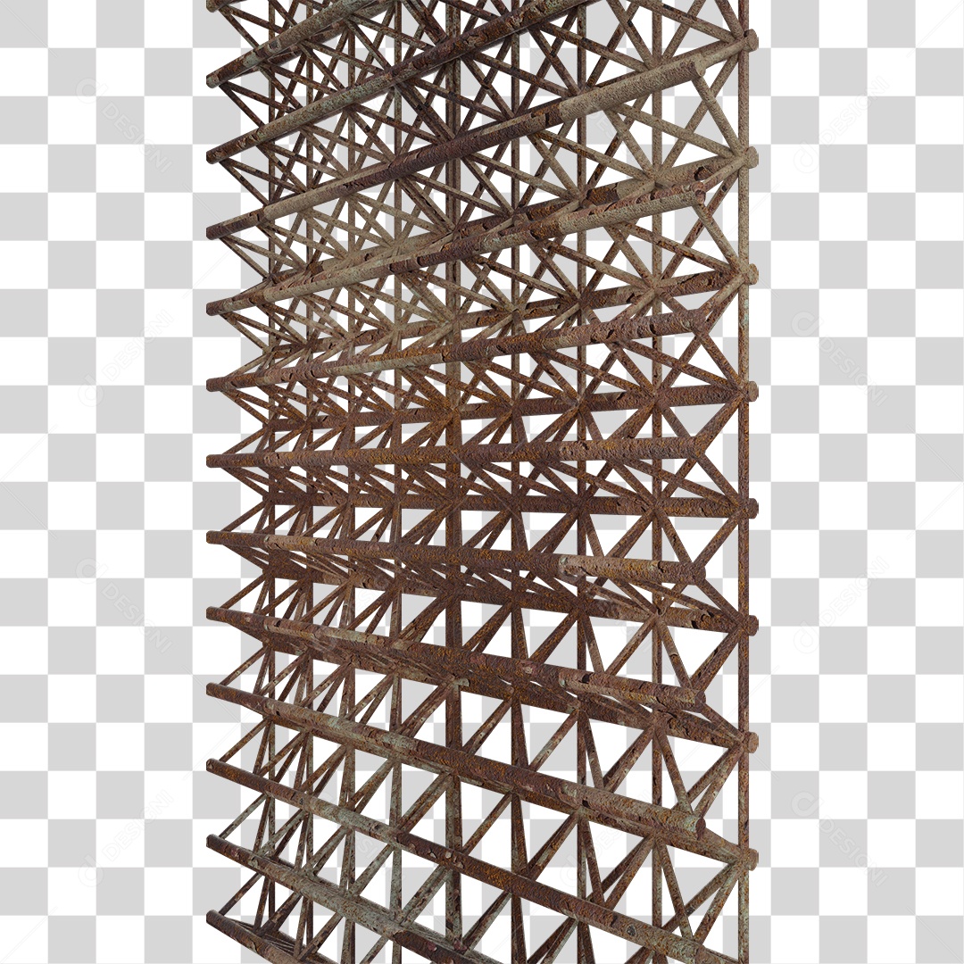 Estrutura de Ferro Metal PNG Transparente