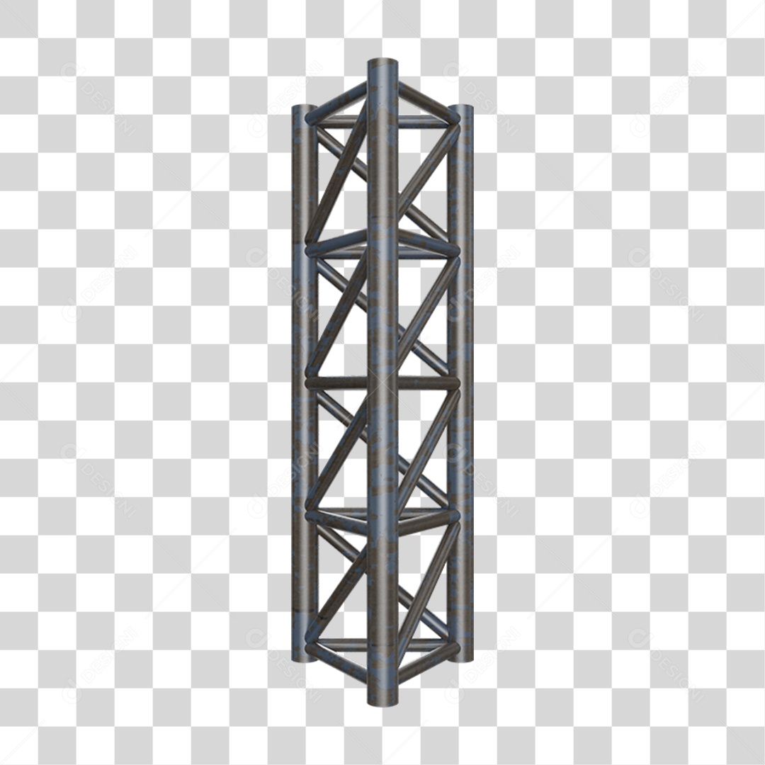 Estrutura de Ferro Metal PNG Transparente