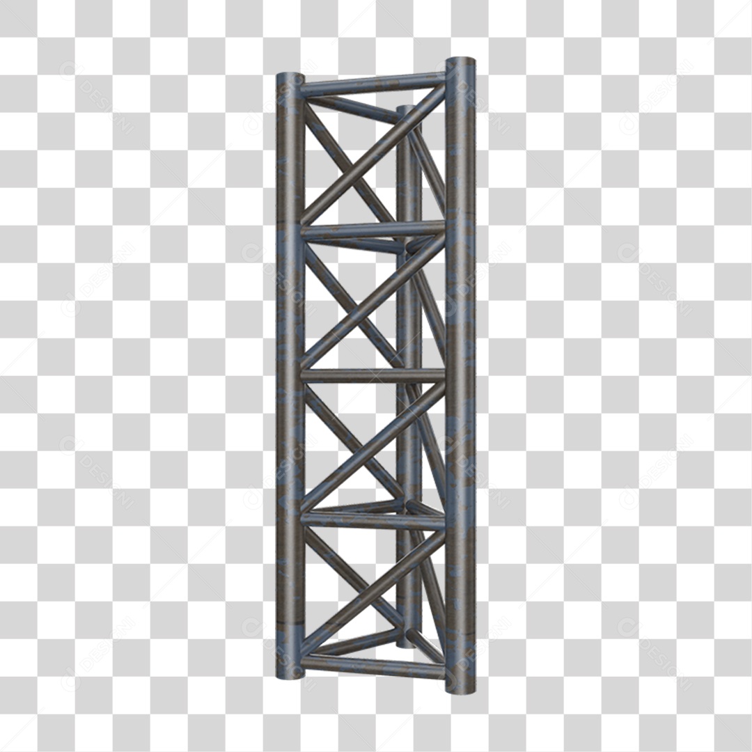 Estrutura de Ferro Metal PNG Transparente