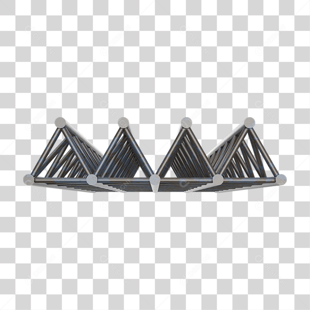 Estrutura de Ferro Metal PNG Transparente