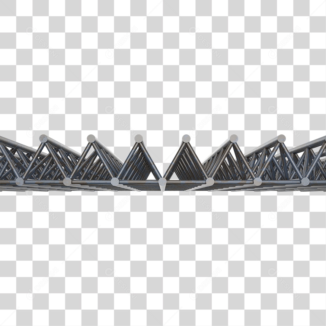 Estrutura de Ferro Metal PNG Transparente