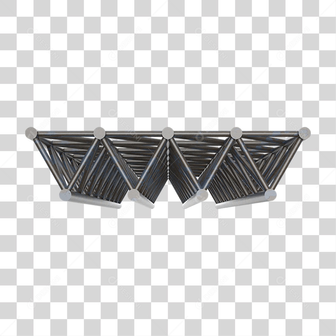 Estrutura de Ferro Metal PNG Transparente