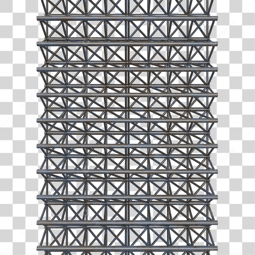 Estrutura de Ferro Metal PNG Transparente