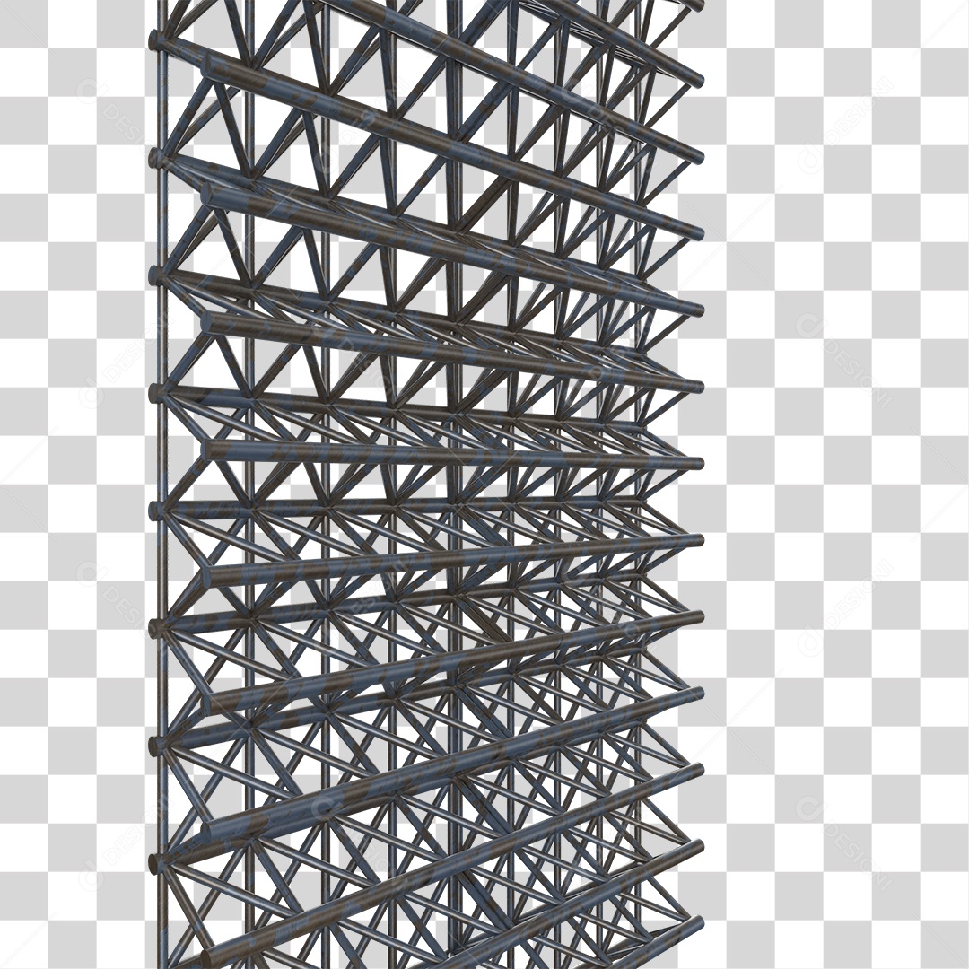 Estrutura de Ferro Metal PNG Transparente