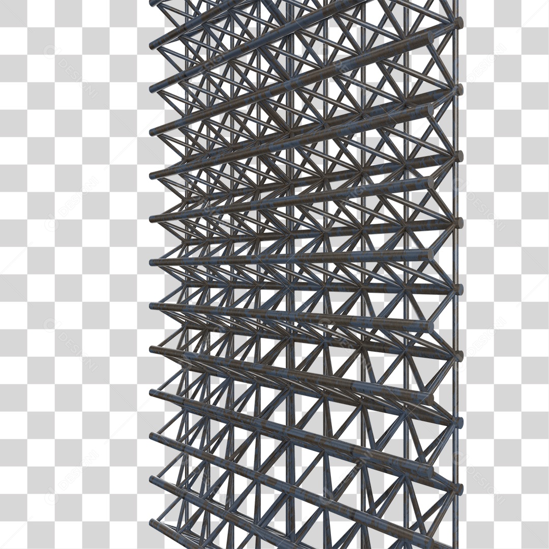 Estrutura de Ferro Metal PNG Transparente