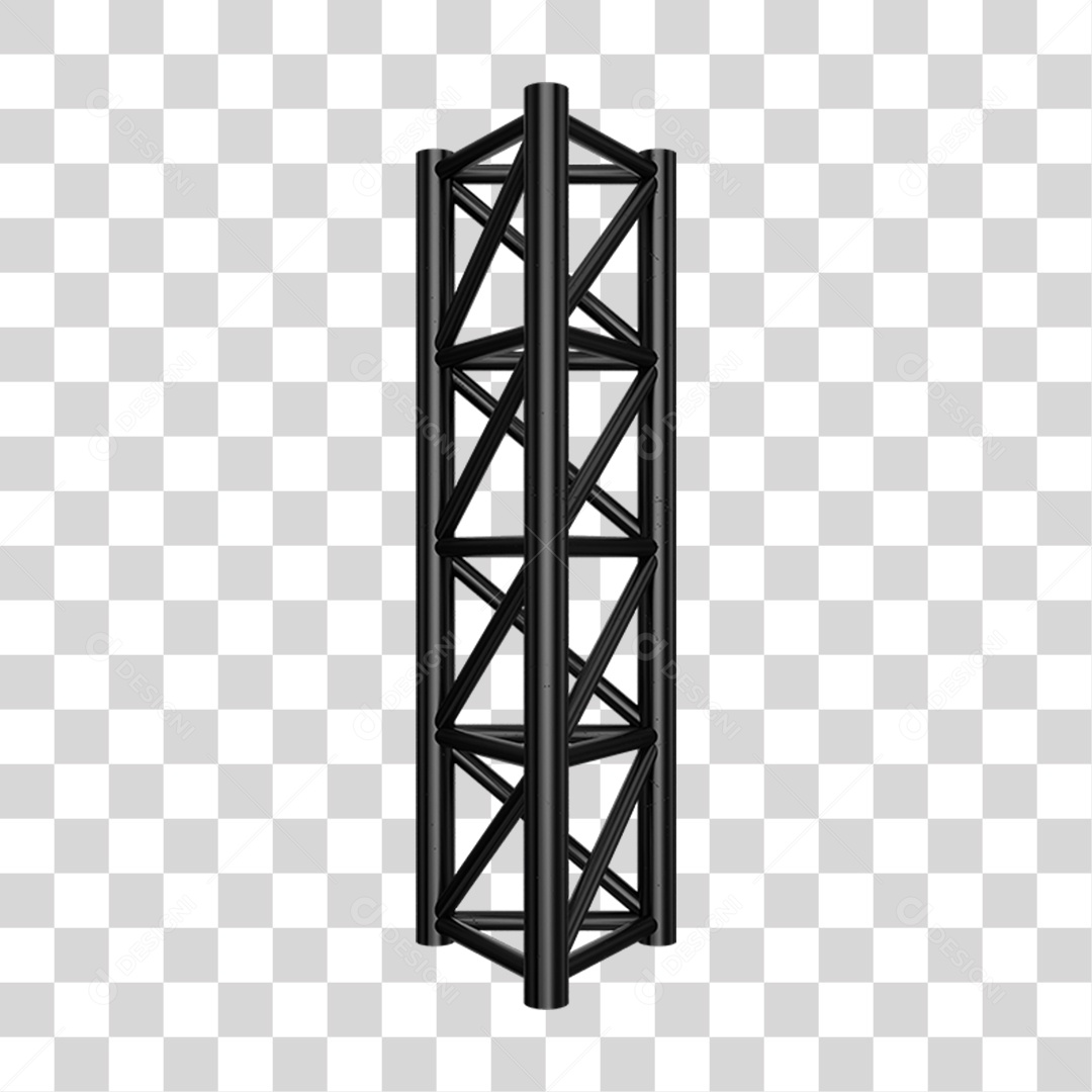 Estrutura de Ferro Metal PNG Transparente