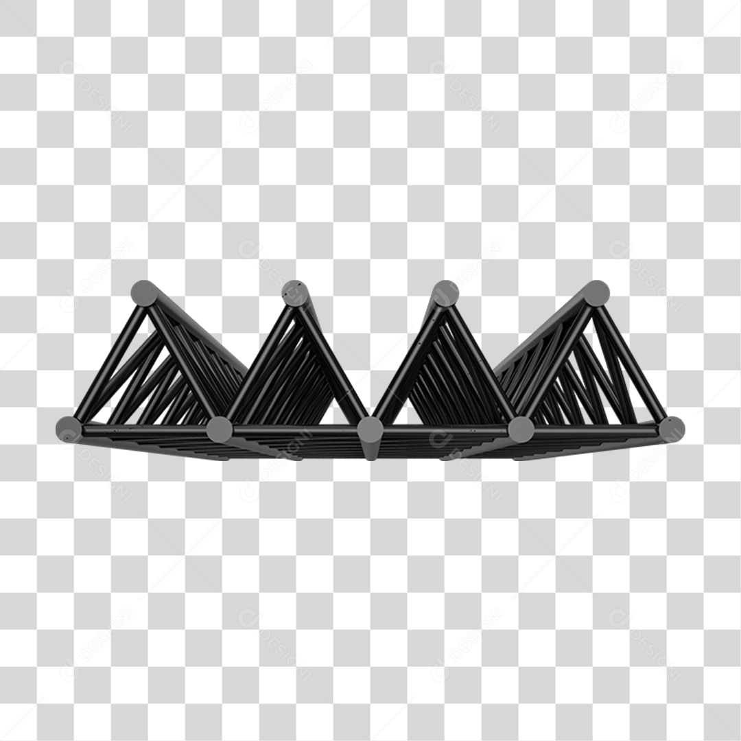 Estrutura de Ferro Metal PNG Transparente