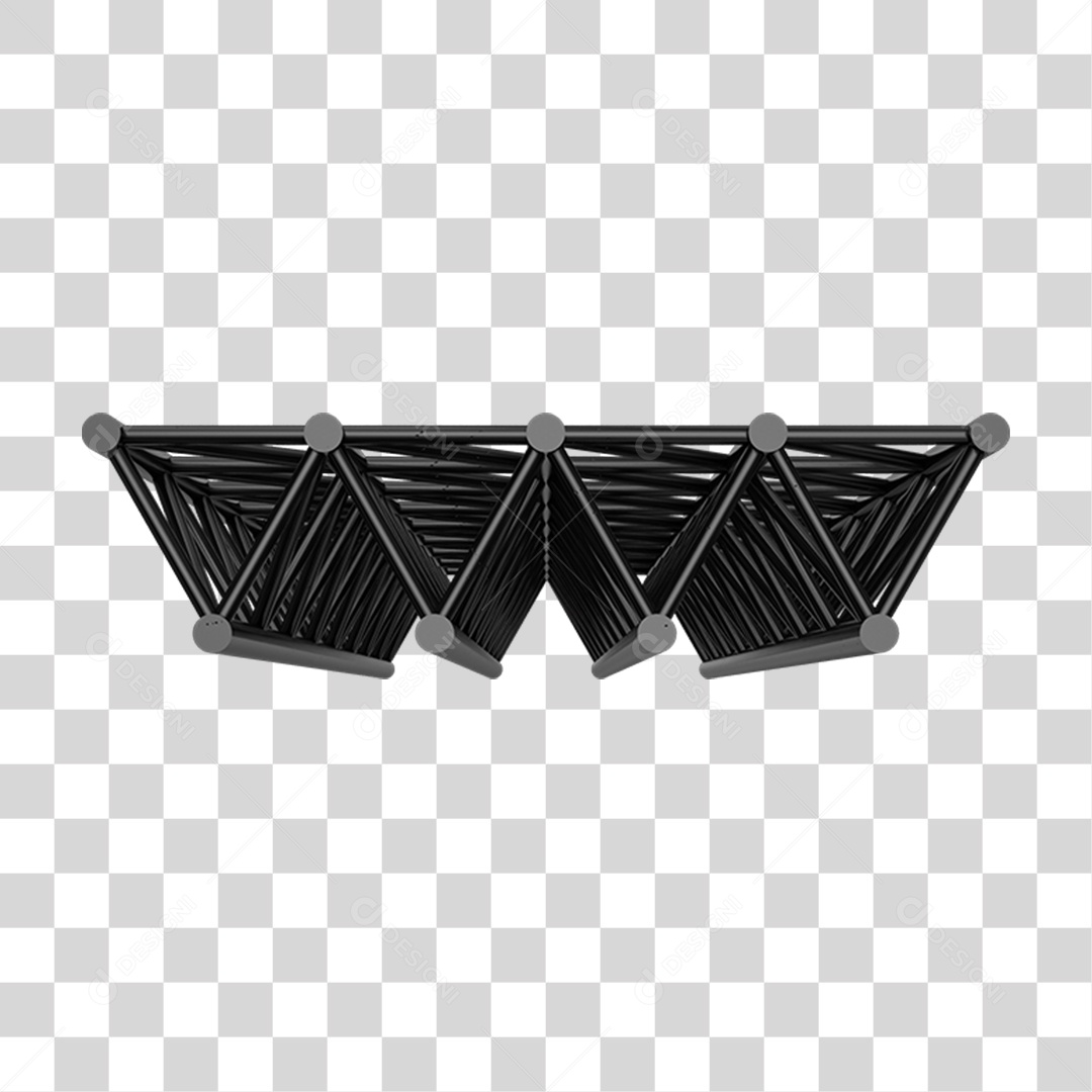 Estrutura de Ferro Metal PNG Transparente
