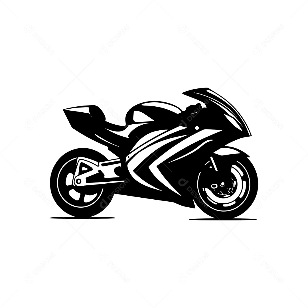 Ícone de Motocicleta Vetor EPS