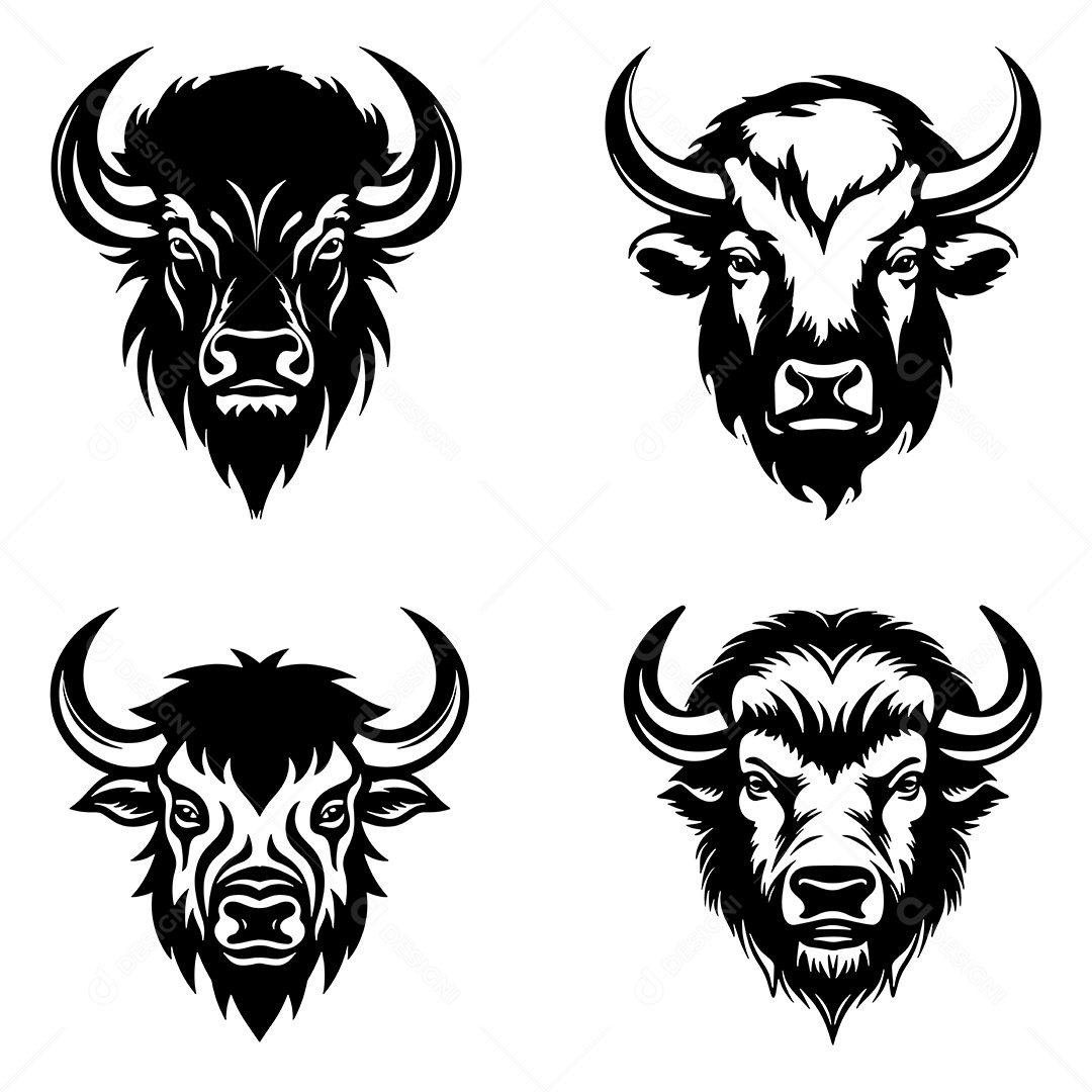 Conjunto de Ícones de Animal Ilustração Vetor EPS