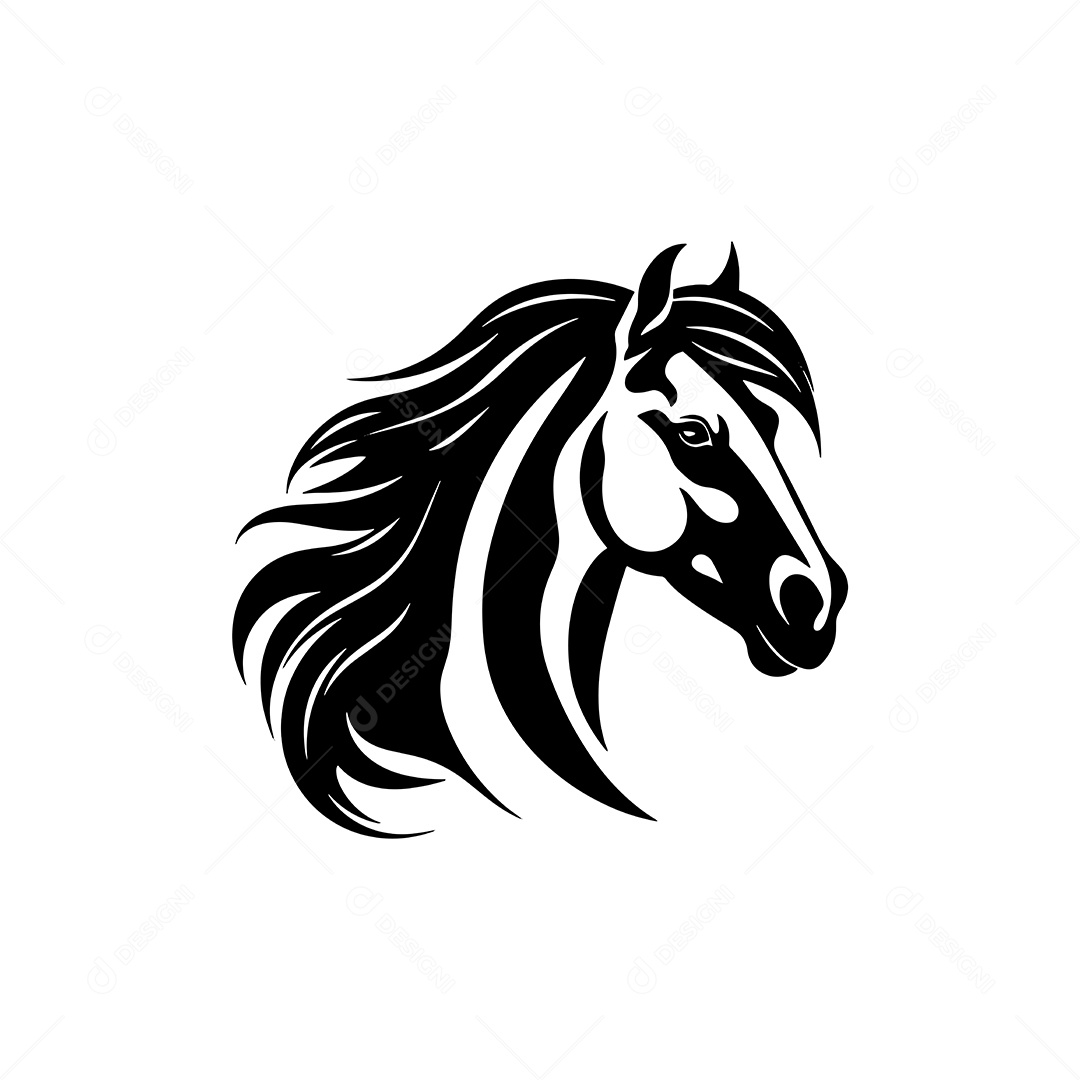 Ícone de Cavalo Ilustração Vetor EPS