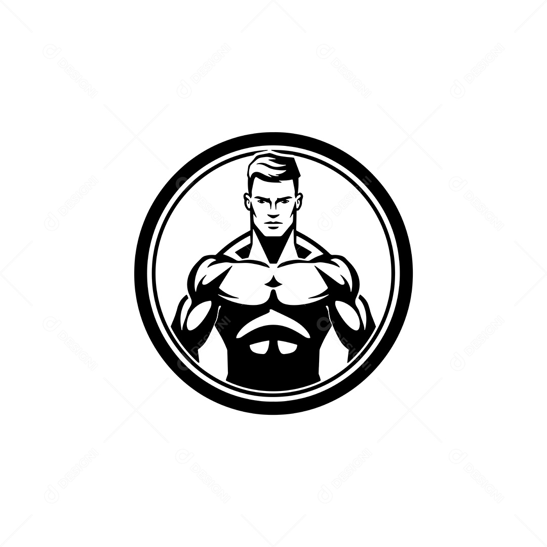 Ícone de Academia Ilustração Vetor EPS