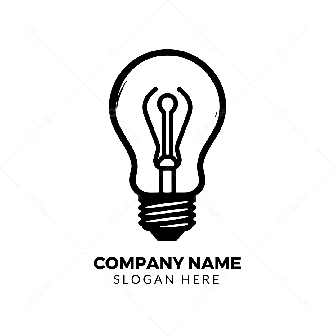 Ícone de Lâmpada Ilustração Vetor EPS