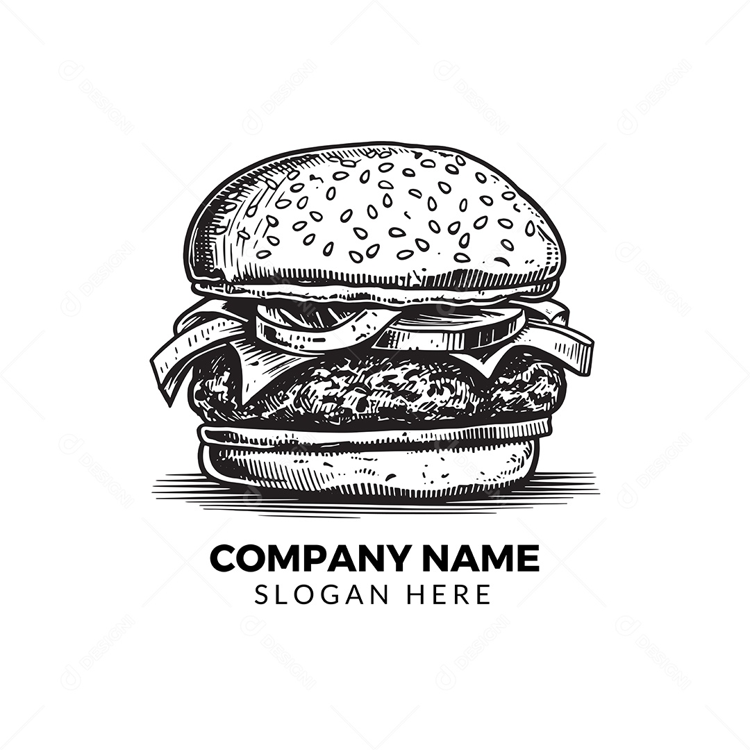 Ícone de Hamburguer Ilustração Vetor EPS