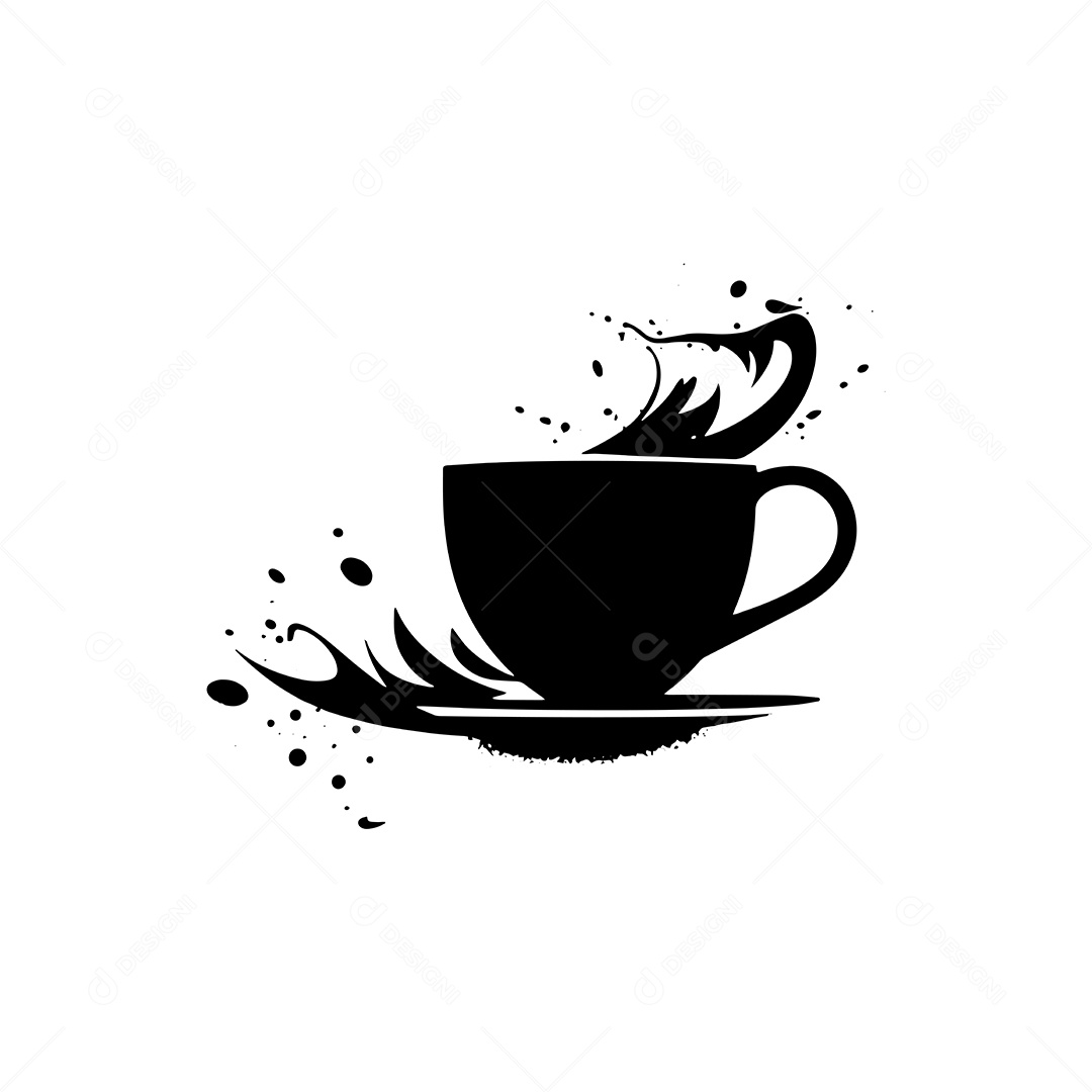 Ícone de Xícara de Café Ilustração Vetor EPS