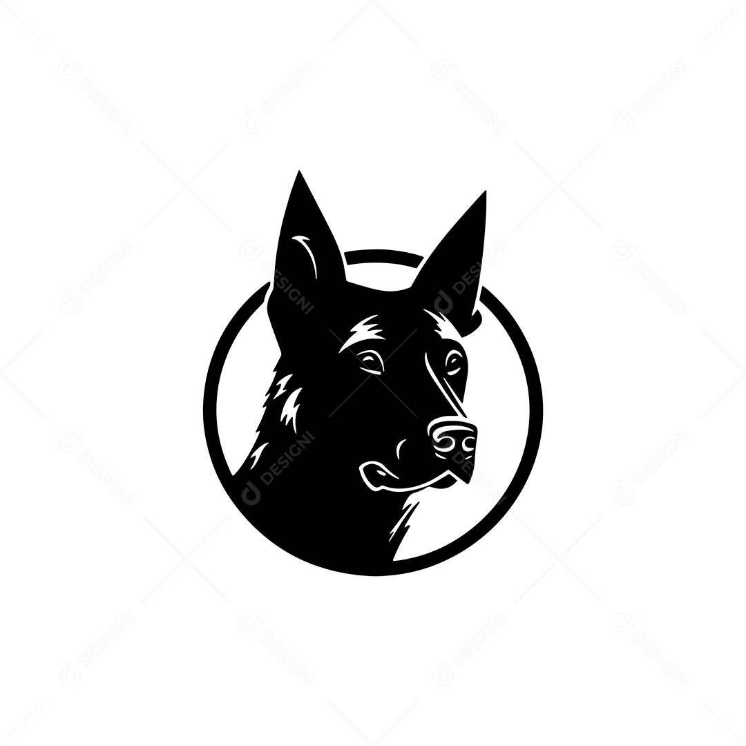 Ícone de Cachorro Ilustração Vetor EPS