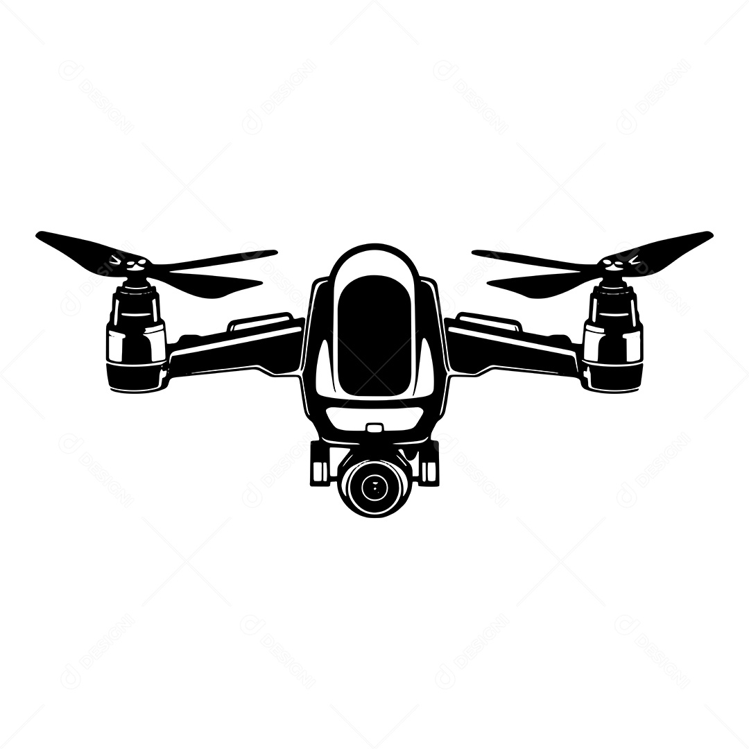 Ícone de Drone Ilustração Vetor EPS