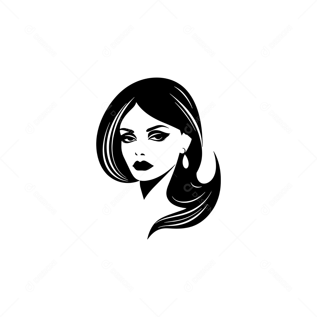 Ícone de Mulher Ilustração Vetor EPS