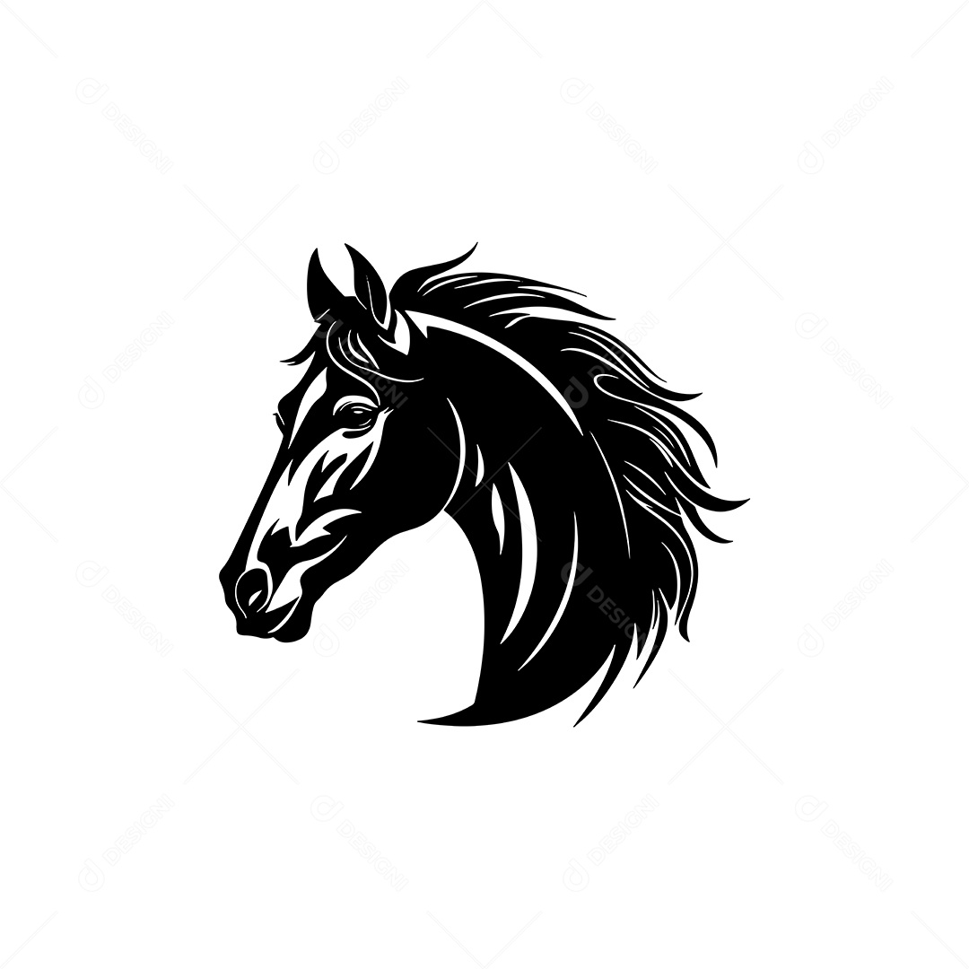Ícone de Cavalo Ilustração Vetor EPS