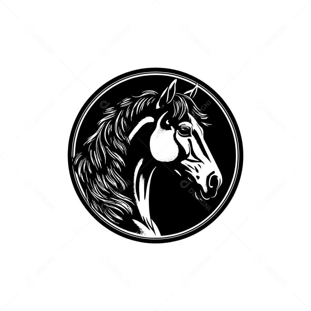 Ícone de Cavalo Ilustração Vetor EPS