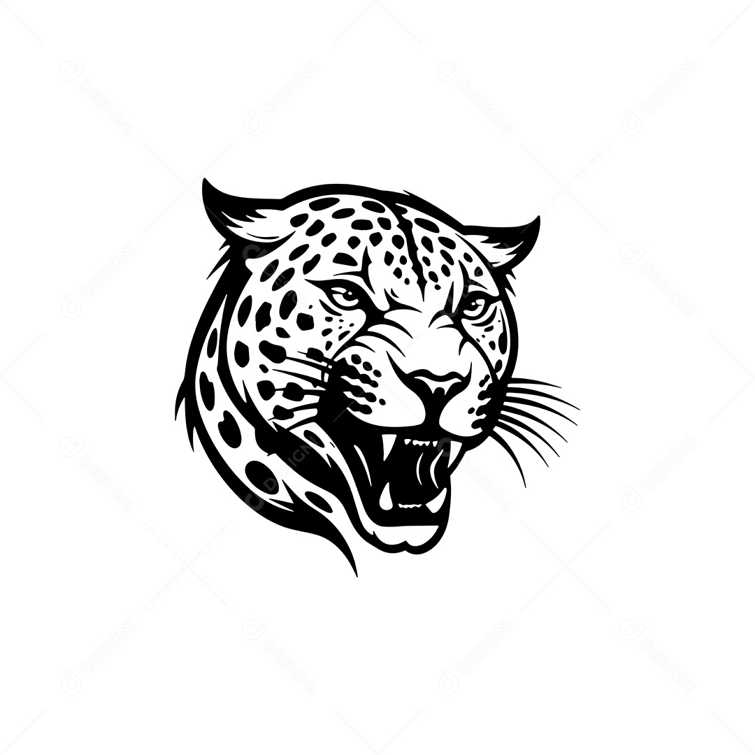 Ícone de Leopardo Ilustração Vetor EPS