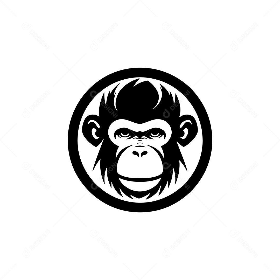 Macaco Ilustração Vetor EPS