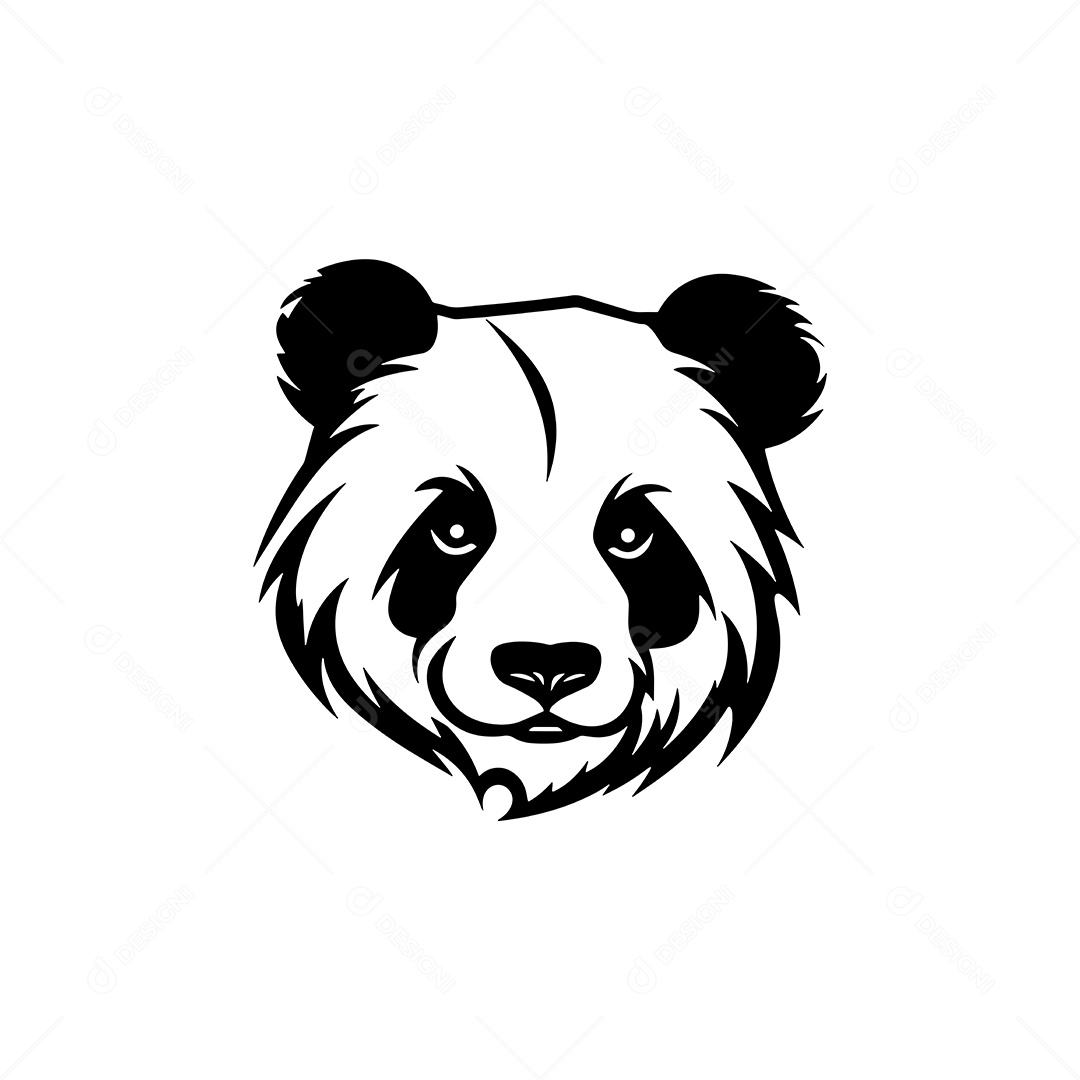 Urso Panda Ilustração Vetor EPS