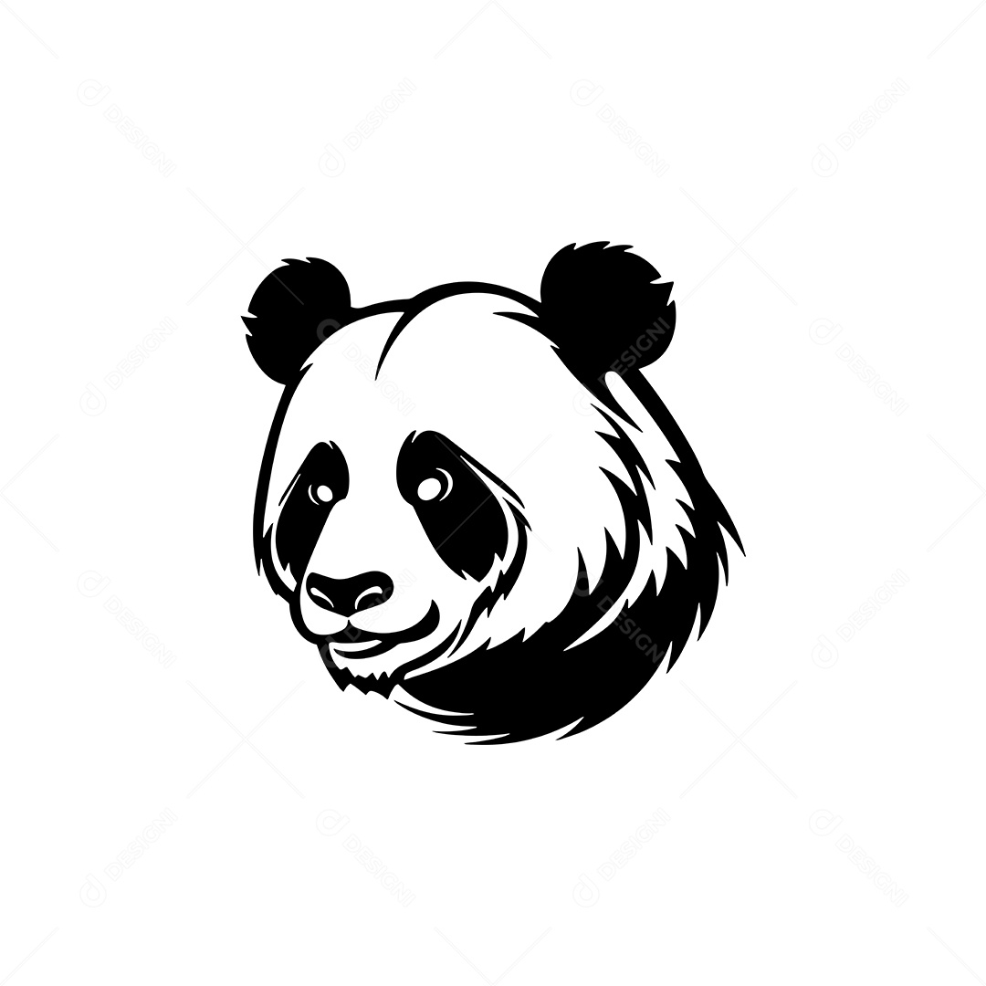 Urso Panda Ilustração Vetor EPS