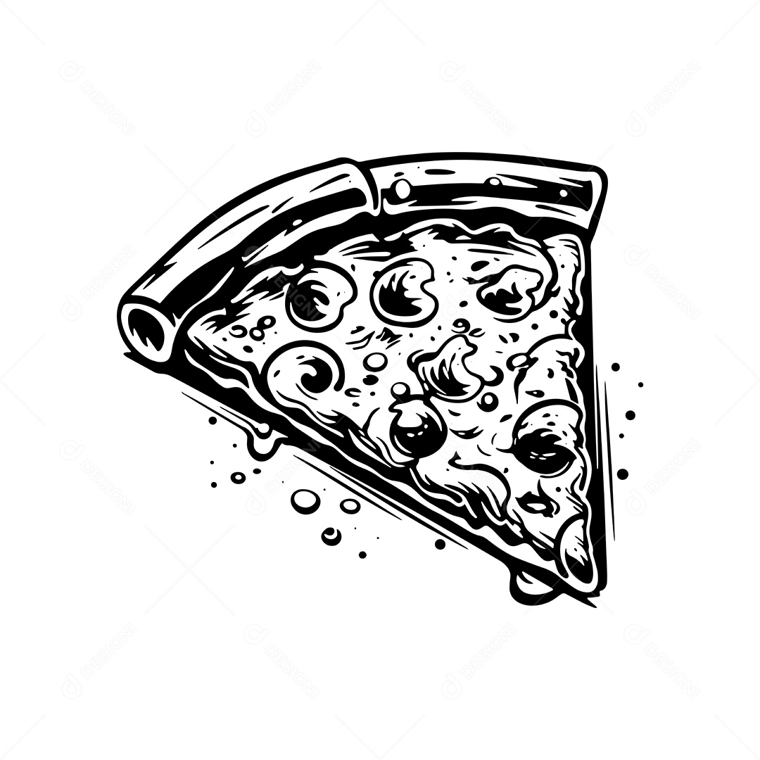 Pizza Ilustração Vetor EPS