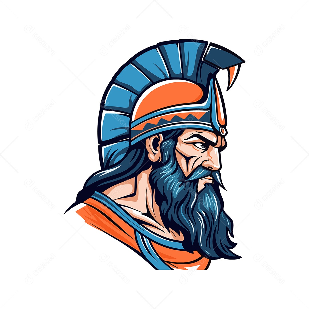 Homem da Antiga Acádia Ilustração Vetor EPS