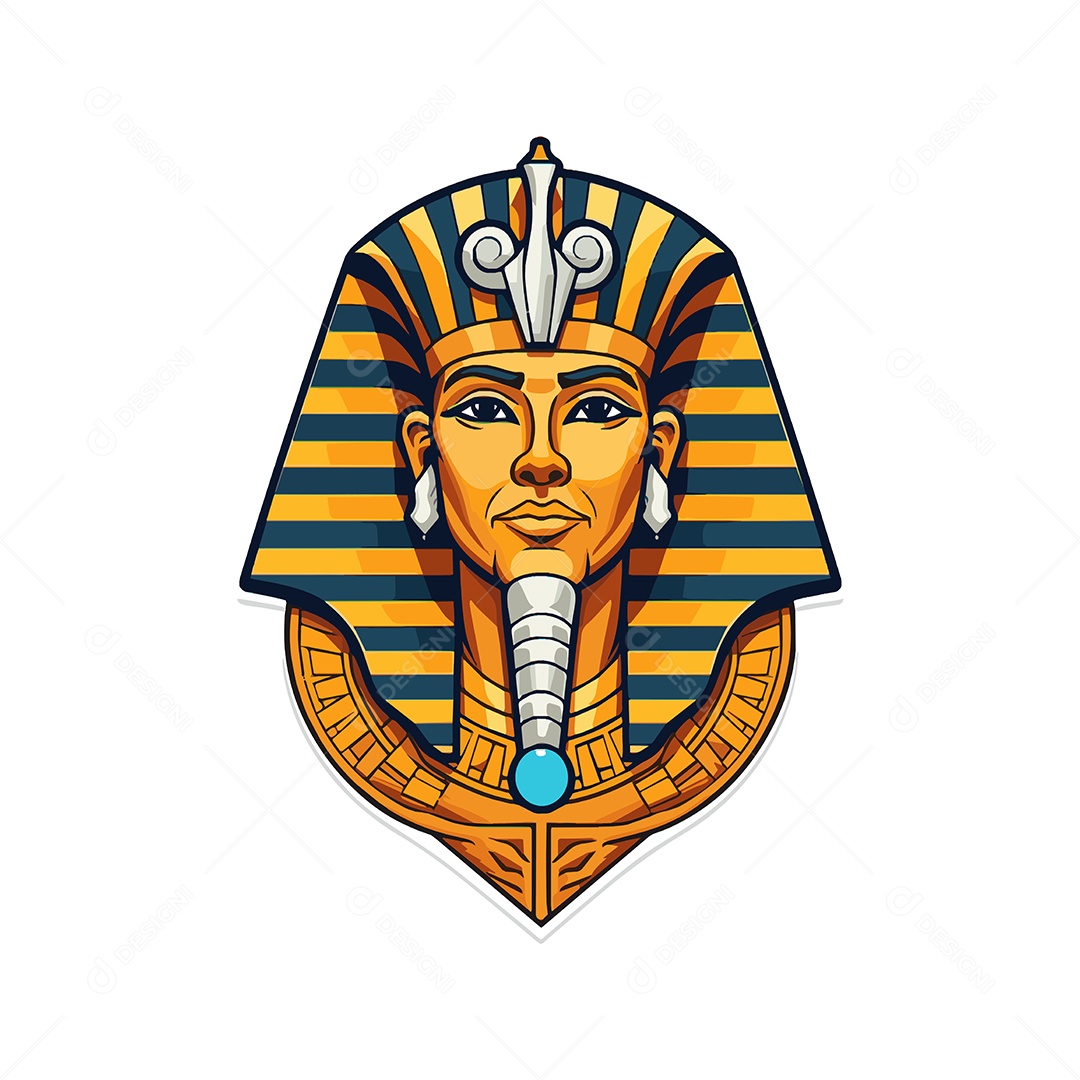 Homem Egípcio Ilustração Vetor EPS