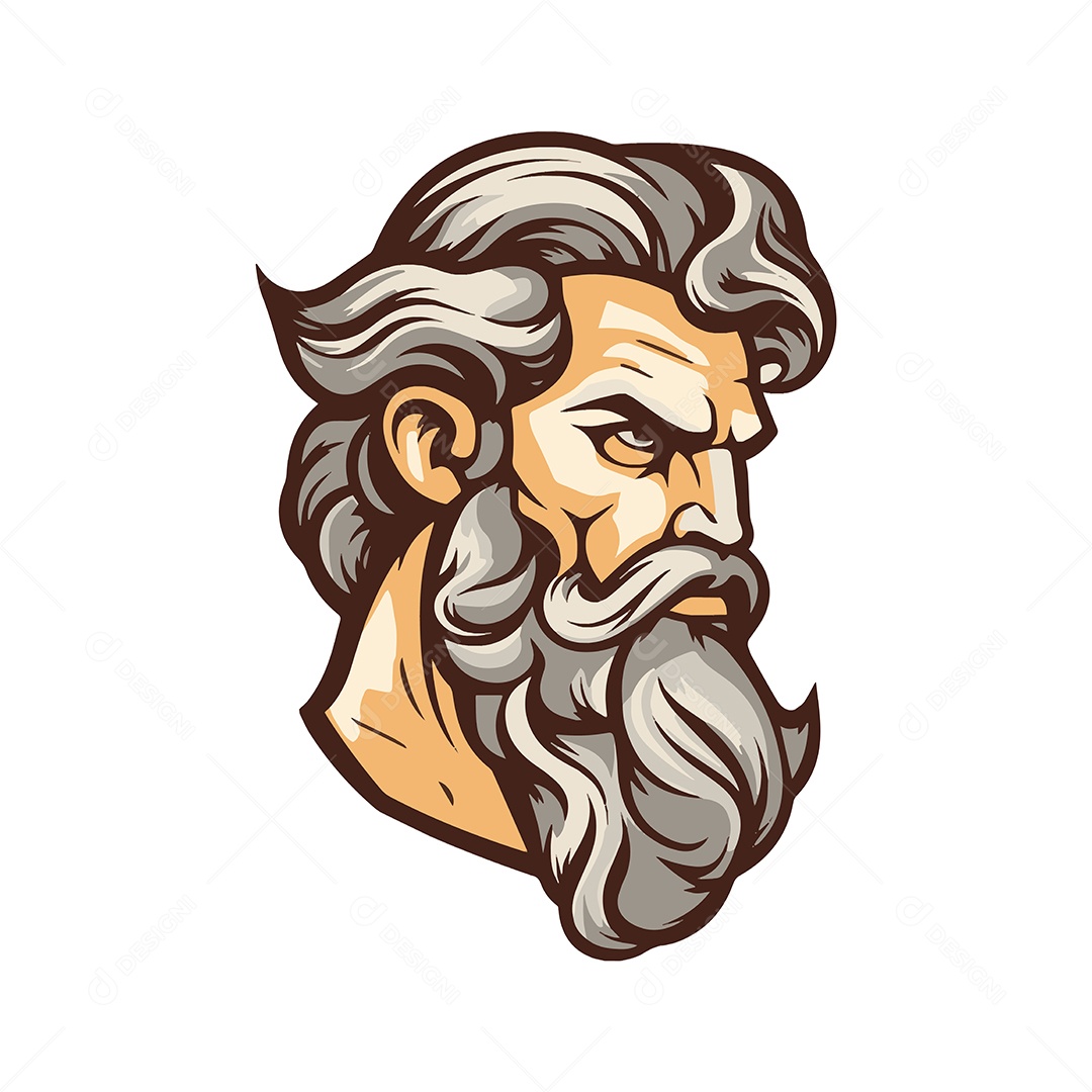 Homem da Grécia Antiga Ilustração Vetor EPS