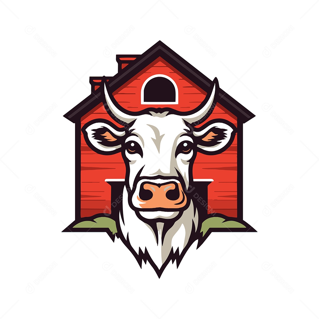 Logotipo de Fazenda Ilustração Vetor EPS