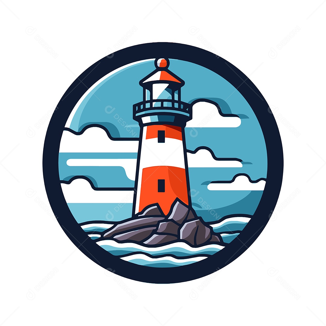 Ícone de Farol Ilustração Vetor EPS