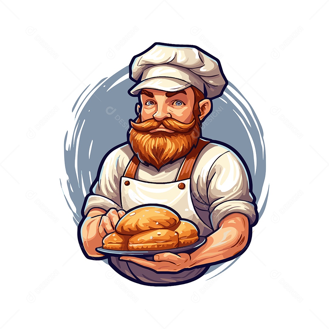 Chefe de Cozinha Ilustração Vetor EPS