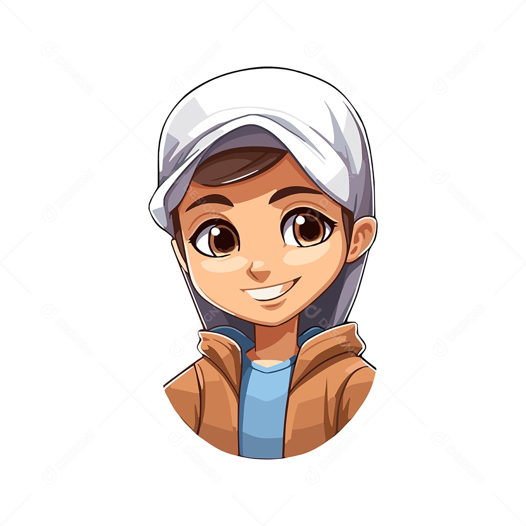 Mulher Mulçumana Ilustração Vetor EPS