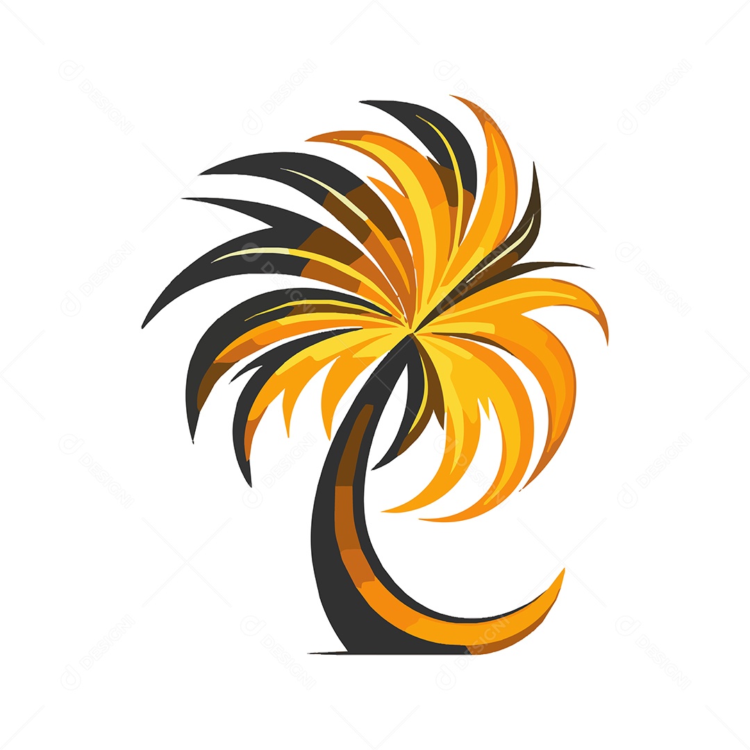 Palmeira Ilustração Vetor EPS