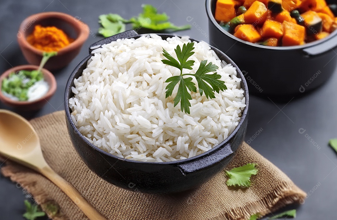 Arroz branco legumes