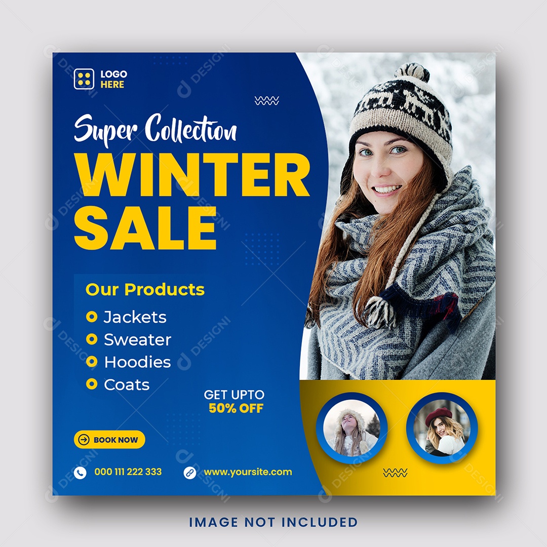 Nova Coleção de Moda Loja de Roupas Social Media PSD Editável