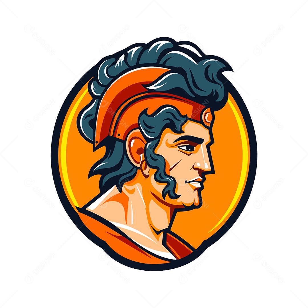 Antigo Deus Apolo Ilustração Vetor EPS