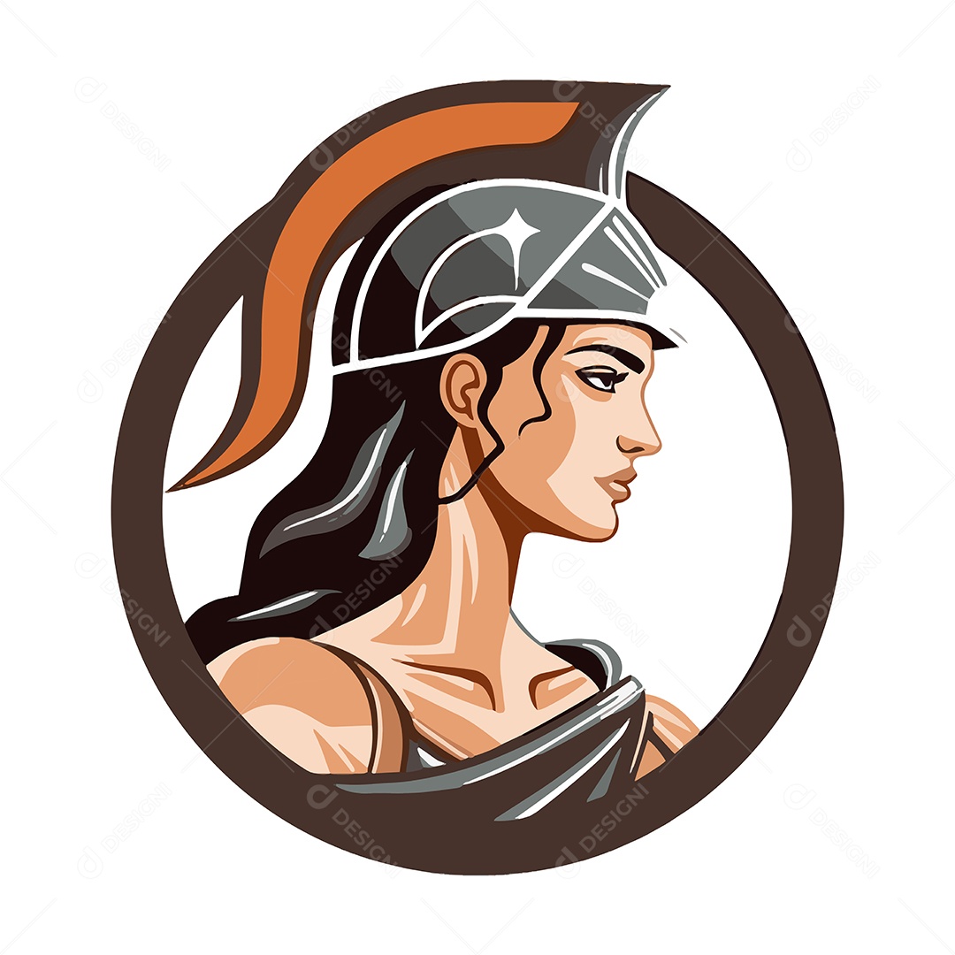 Antiga Mulher Grega Ilustração Vetor EPS