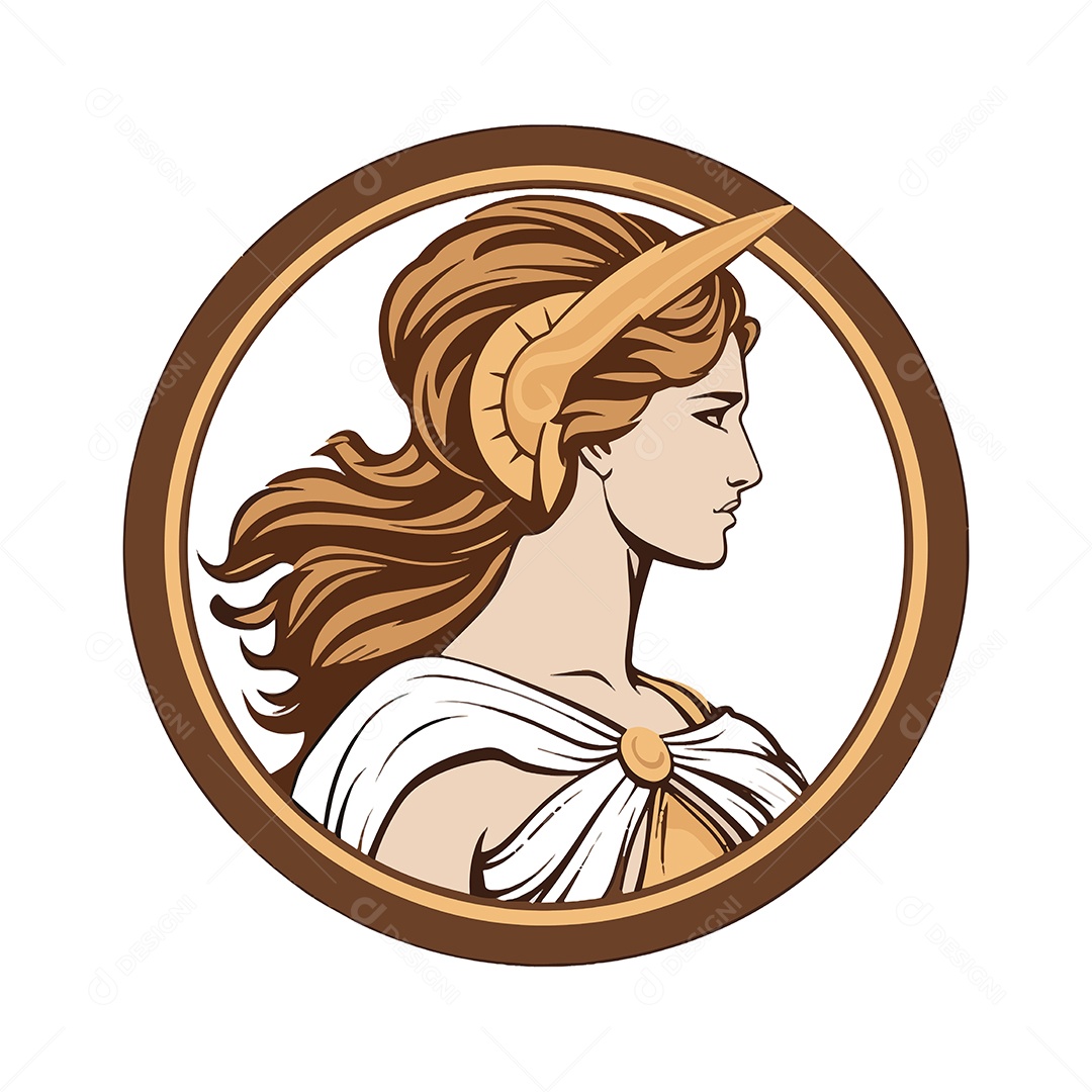 Antiga Mulher Romana Ilustração Vetor EPS