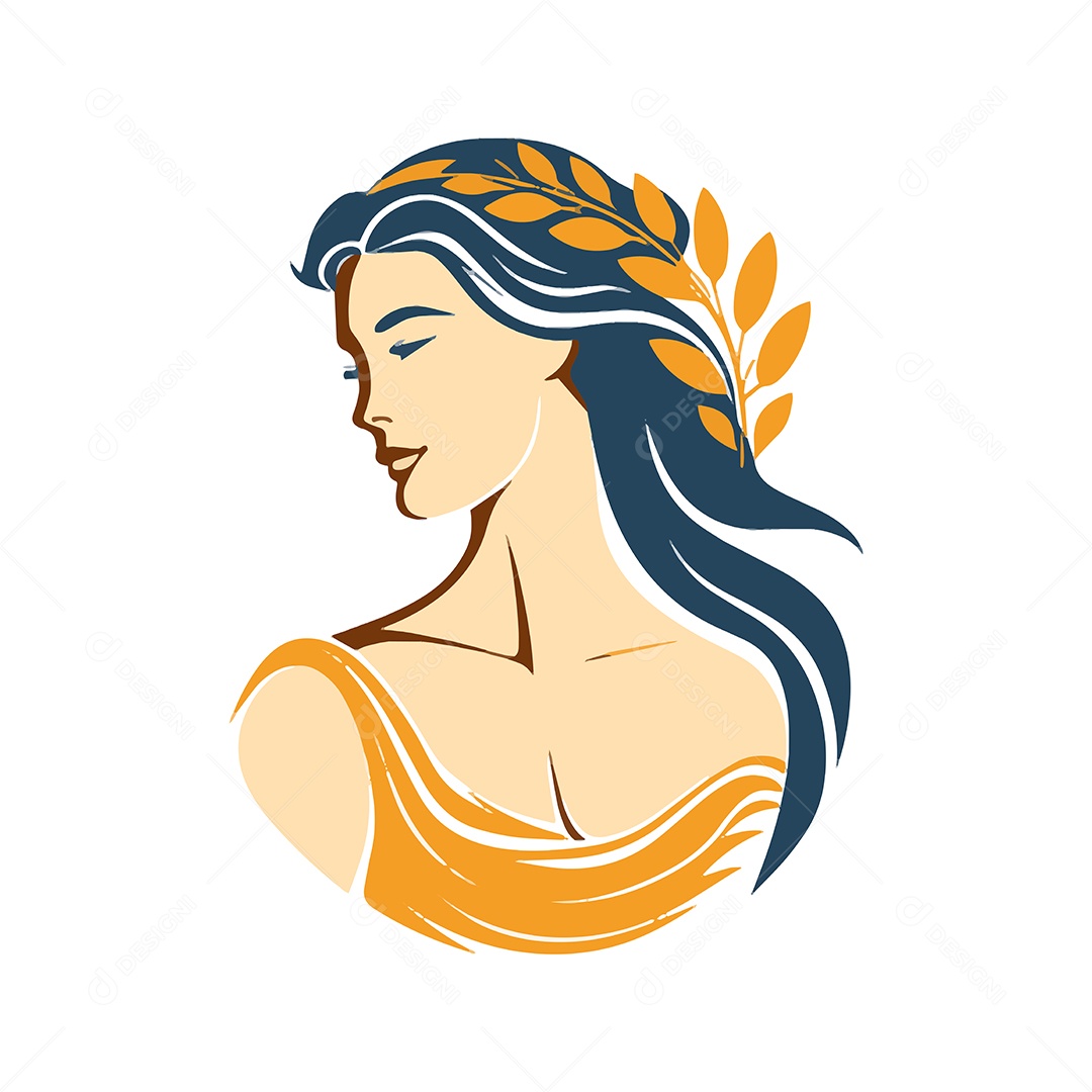 Antiga Mulher Romana Ilustração Vetor EPS