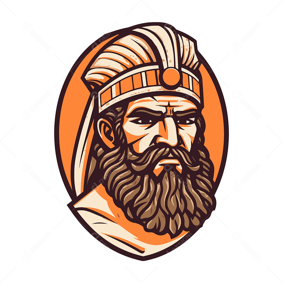 Homem Antigo Ilustração Vetor EPS