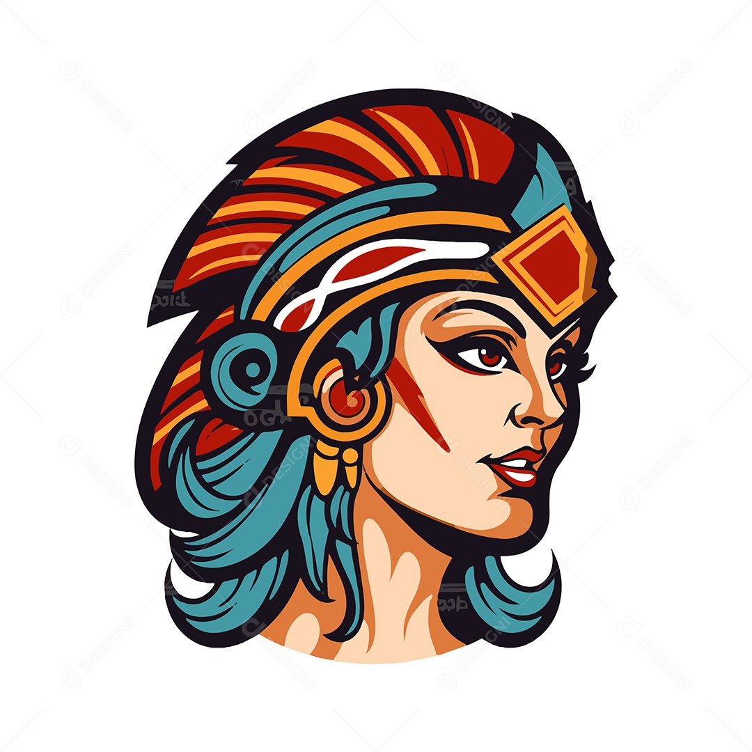 Mulher Romana Ilustração Vetor EPS