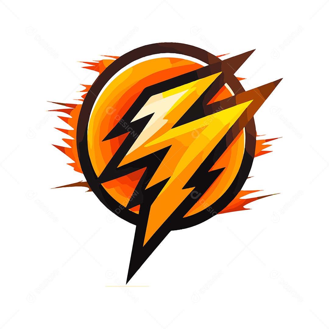 Ícone de Raio Ilustração Vetor EPS