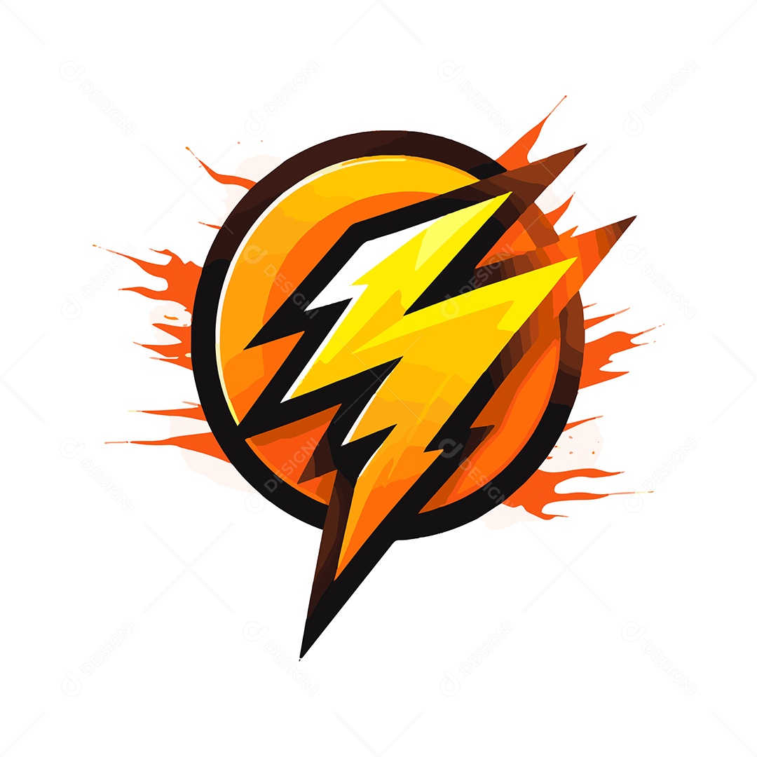 Ícone de Raio Ilustração Vetor EPS