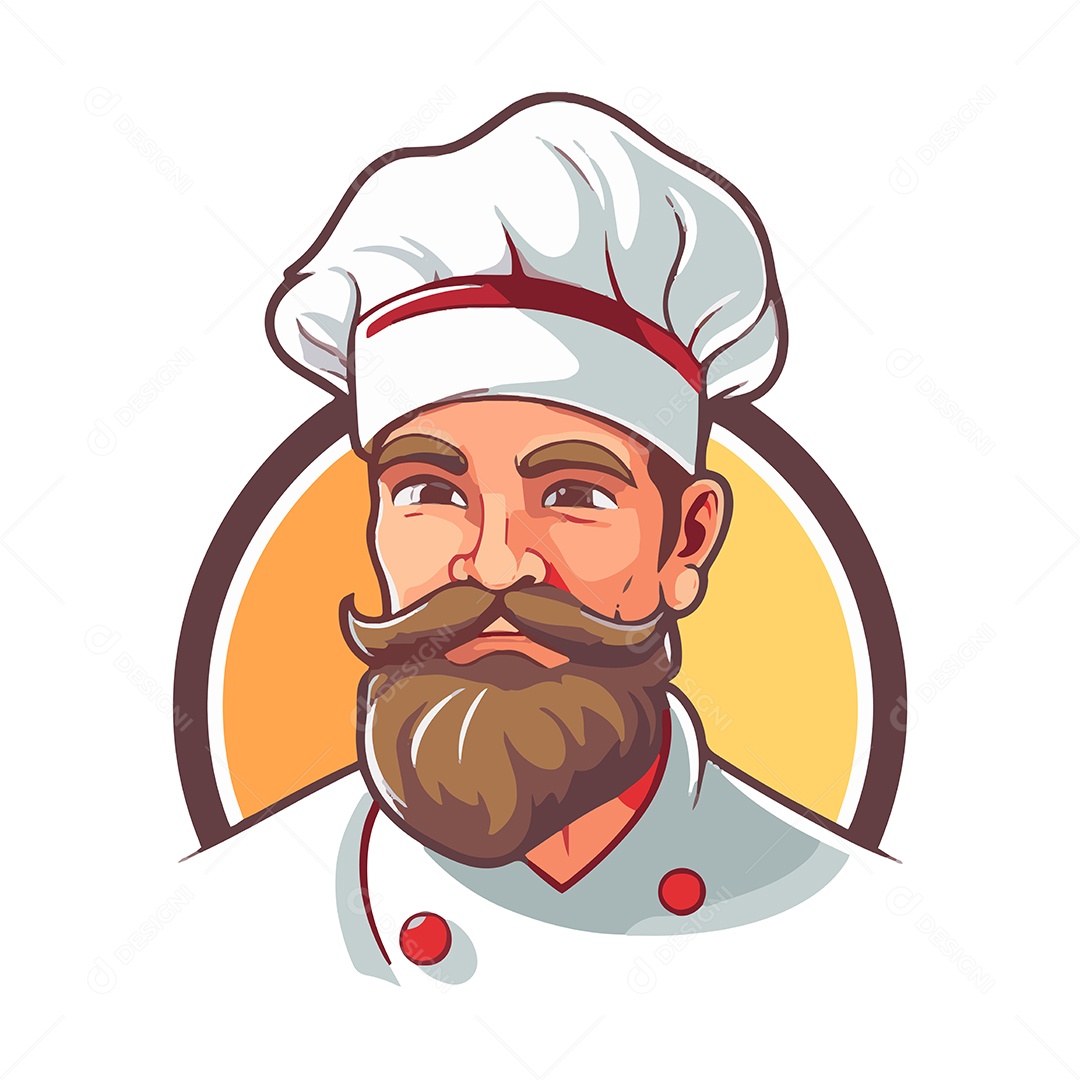 Chefe de Cozinha Ilustração Vetor EPS