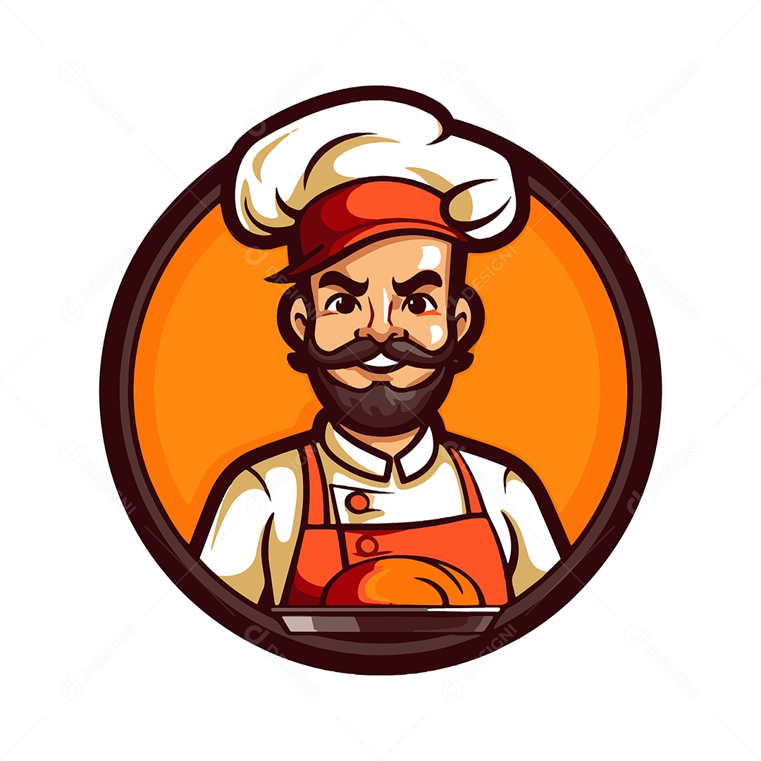 Chefe de Cozinha Ilustração Vetor EPS